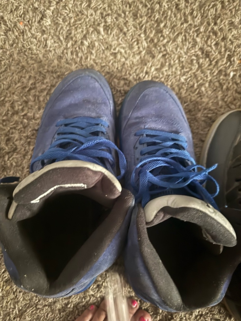 Jordan Men's Blue High-Top Sneakers